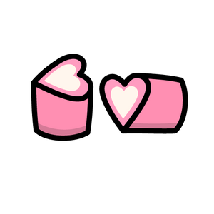 Pick 'n' Mix - Pink & White Mini Heart Mallows
