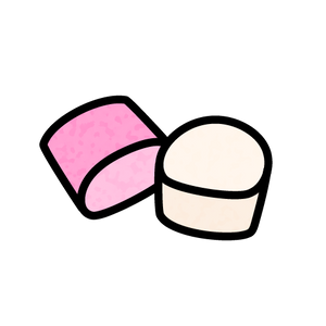 Pick 'n' Mix - Pink & White Marshmallow Tubes