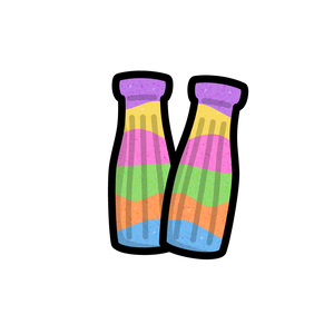 Pick 'n' Mix - Multicolour Sour Bottles