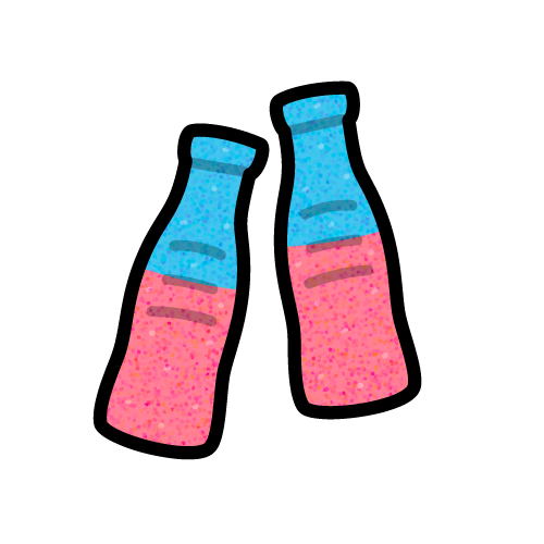 Pick 'n' Mix - Fizzy Blue Bottles